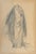 Refined Charcoal Sketch on Paper, with Gold Finish, of a Female Figure Created and Signed by Louis Icart, Born in Toulouse...