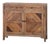 Reclaimed Wood Chest Console For Sale
