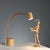 Painted metal table lamp model 'Halo Click 2', designed by Sottsass Associati for a 1990s Philips production. The...