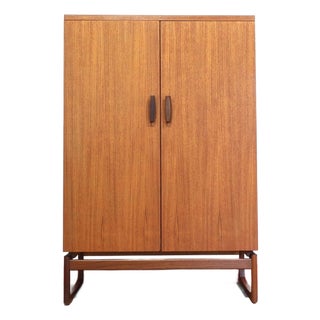 Mid Century Modern Vintage Teak Armoire Wardrobe by G Plan Danish Style For Sale