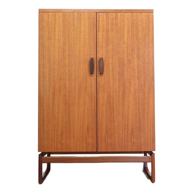 Mid Century Modern Vintage Teak Armoire Wardrobe by G Plan Danish Style For Sale
