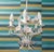 1970s Vintage French Five Candle Chandelier with Pink Flowers by Massive, 1970s For Sale - Image 5 of 11