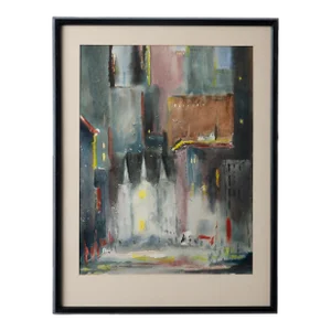 Thompson Church Cityscape Watercolor