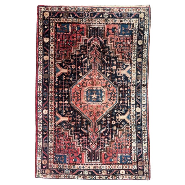 Vintage Hamadan Rug, 1950s For Sale