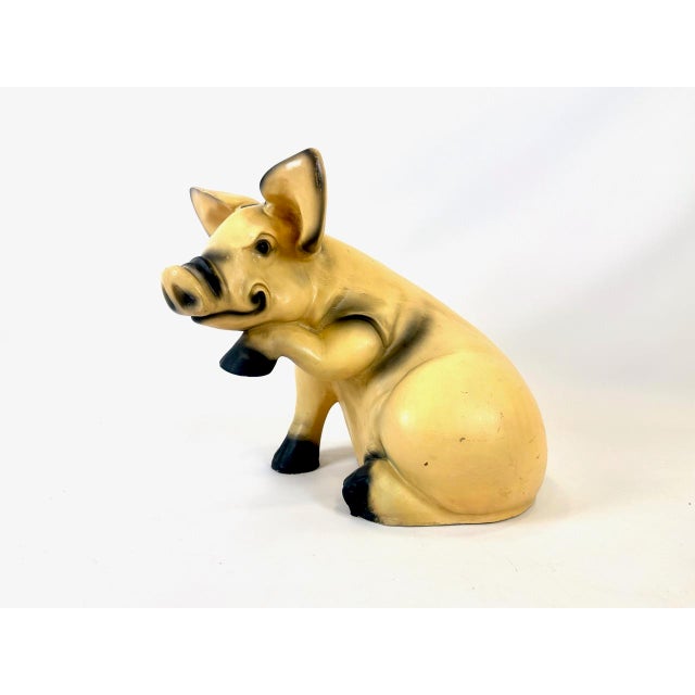 Large Vintage Resin Garden Pig Figure, 1980s For Sale - Image 14 of 14