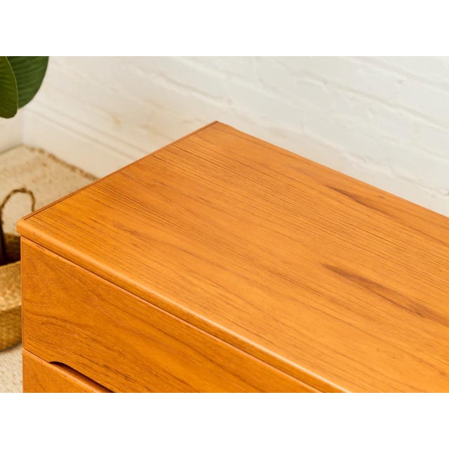 Mid-Century Modern 1970s Teak Danish Modern Six Drawer Dresser For Sale - Image 3 of 10