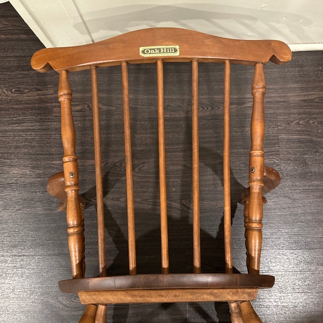 Vintage Windsor Style Children’s Rocking Chair For Sale - Image 12 of 12