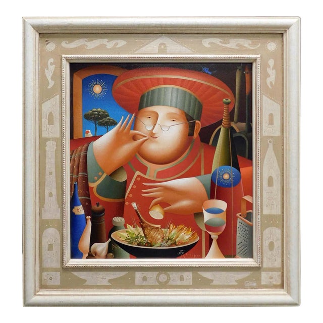 Anton Arkhipov "Piece De Resistance Ii" Original Oil on Canvas Artist Framed For Sale