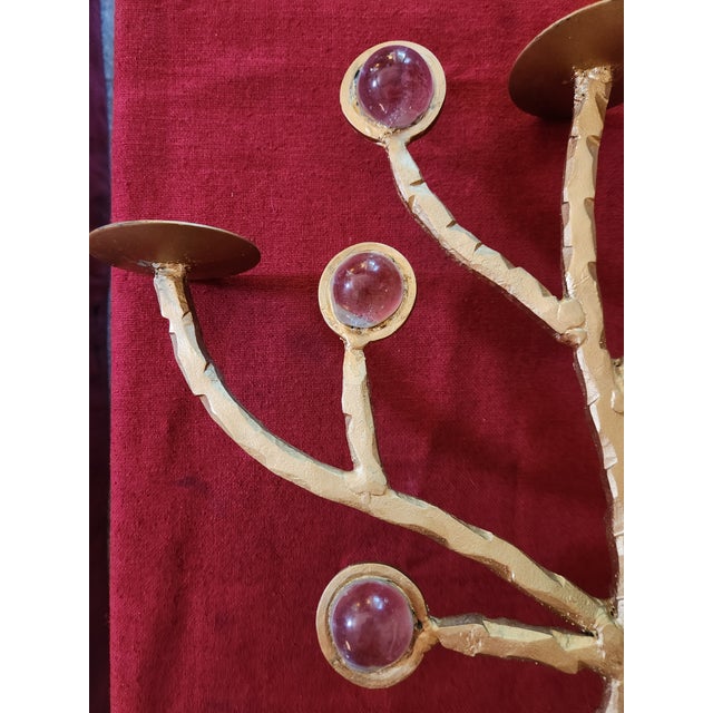 Brutalist Sculptural Candelabra, 1980s For Sale - Image 4 of 7