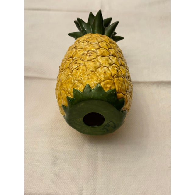 Vintage Pineapple Candle Holder Signed Cali For Sale - Image 12 of 12