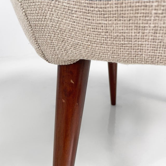 Set of Mid-Century Modern Italian Armchairs in Fabric and Wood, 1940s For Sale - Image 14 of 16