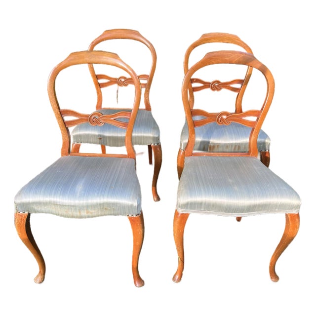 Vintage Chairs Dining French Round Back For Sale