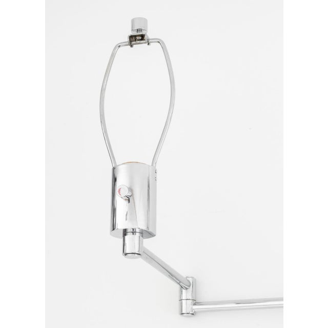 Late 20th Century Late 20th Century Hinson Lighting Chrome Swing-Arm Wall Lights, Pair For Sale - Image 5 of 13