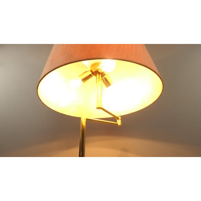Vintage Brass Floor Lamp with Swivel Arm, Germany, 1970s For Sale - Image 15 of 18