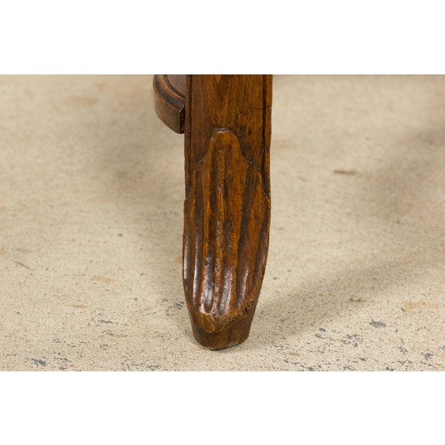 Antique French Louis XV Style Provincial Walnut Cane Dining Chairs, Set of 12 For Sale - Image 15 of 18