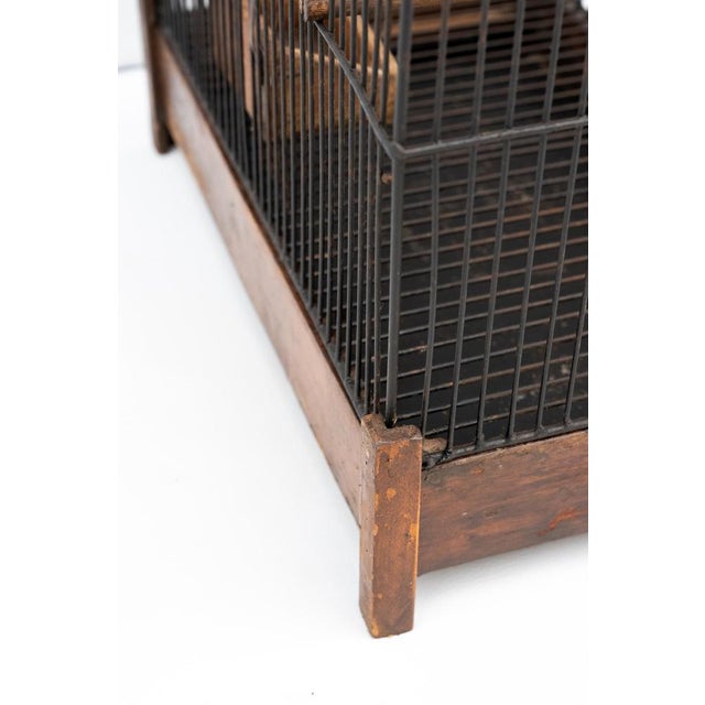Metal Bird Cage, 1950s For Sale - Image 9 of 10