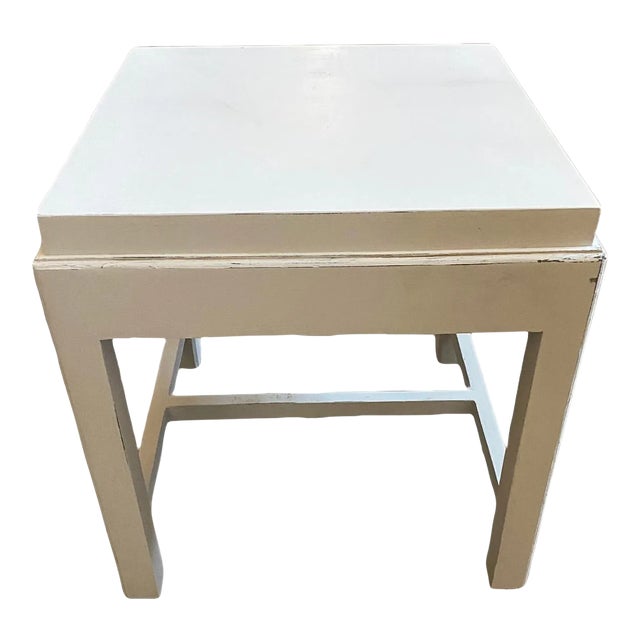 White Square Side Table For Sale