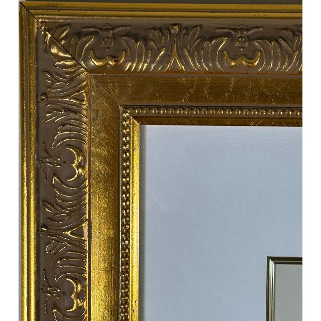 ate 20th Century Art LaMay Signed Limited Edition Passion Plums Herons Gold Gilt Framed Giclee For Sale - Image 10 of 13