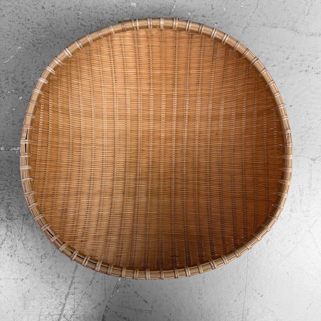 Japanese Shōwa Bamboo Baskets, 1960, Set of 3 For Sale - Image 10 of 13