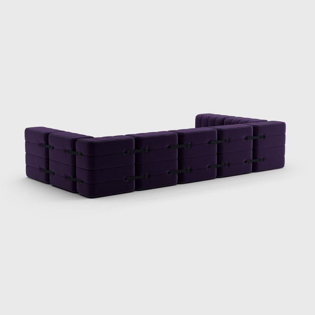 Modular Lounge Sofa in Jet from Ambivalenz, Set of 15 For Sale - Image 16 of 18