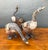 Vintage Carved Wood Goose Sculptures - Set of 3 For Sale - Image 4 of 18