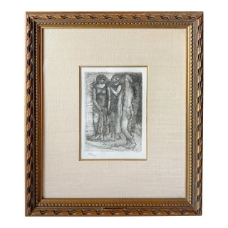 "Groupe De Trois Femmes" Etching After Pablo Picasso, (Spanish, 1881-1973) Numbered Restrike of Original Plate, Framed For Sale