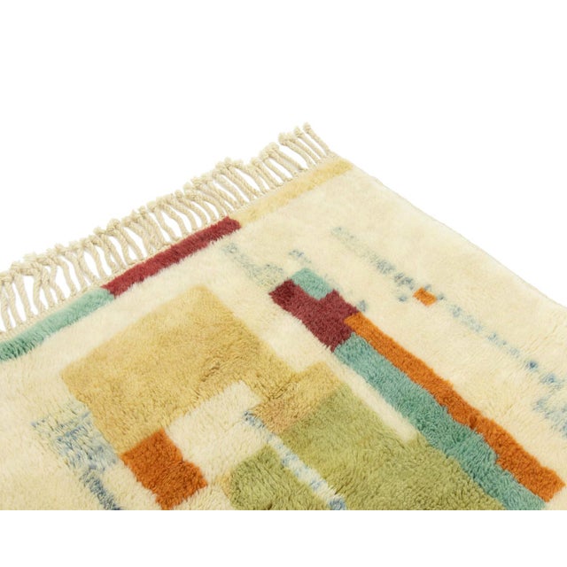 Early 21st Century Hand-Knotted Wool Rug by Azele Studio For Sale - Image 5 of 9