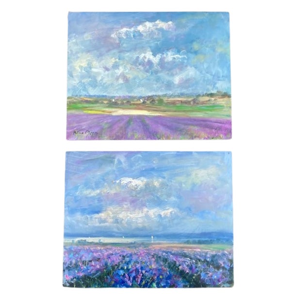 Framed Landscape Paintings, Set of 2 For Sale - Image 9 of 12