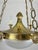 Italian 8-Light Chandelier in Brass and Glass, 1960s For Sale - Image 10 of 12