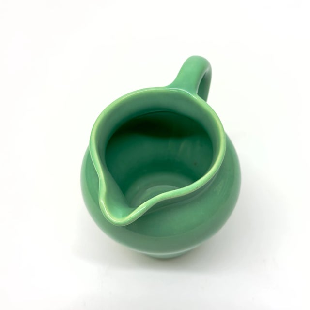 Ceramic Mid 20th Century Multiple Greens Vintage Ceramic Pitcher Curation - Group of 3 For Sale - Image 7 of 8