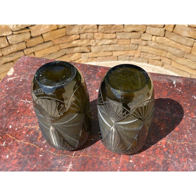 Vases by Legras, Set of 2 For Sale - Image 6 of 13