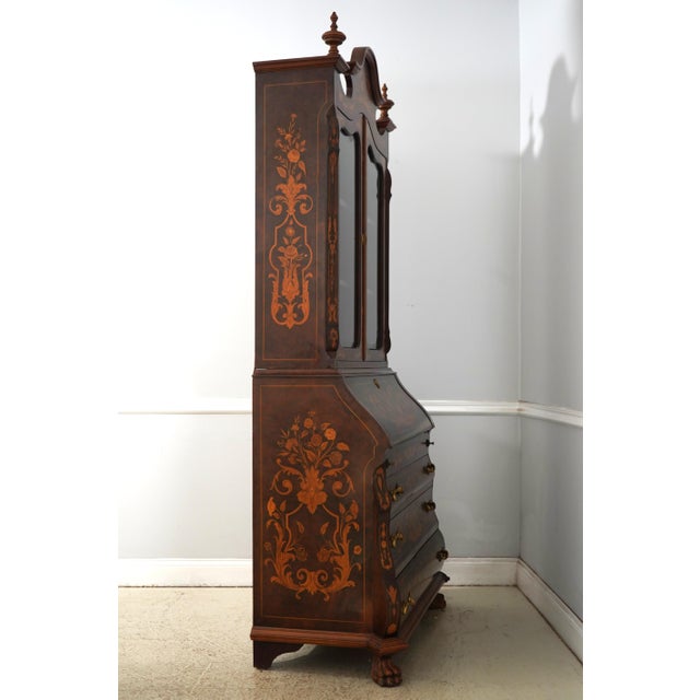 Age: Approx. 100 Years Old Details: Oak Secondary Drawer Construction Carved Paw Feet Beveled Glass Doors Nice Inlay Work...