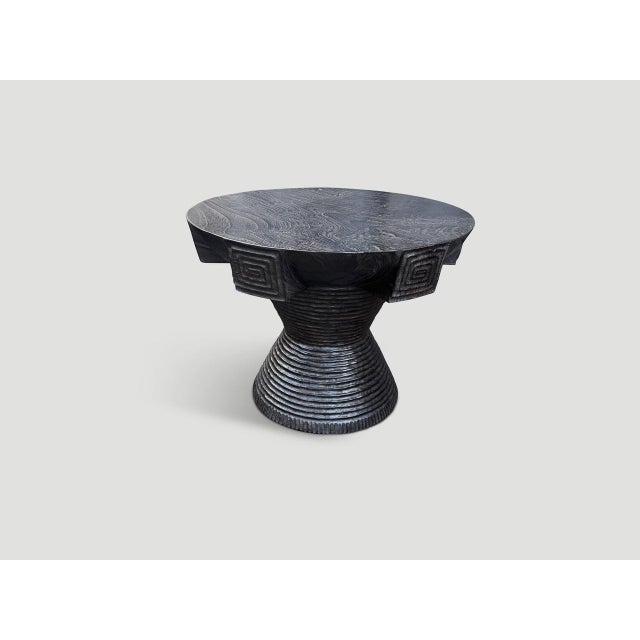 Andrianna Shamaris Impressive Century Old Side Table For Sale - Image 18 of 18