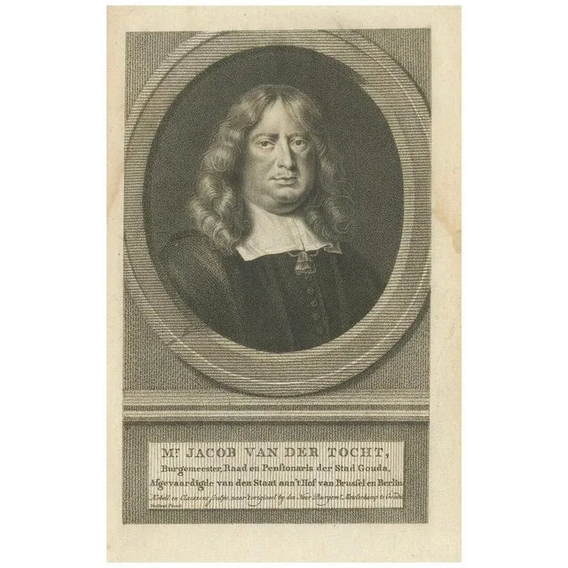 Claessens, Jacob Van Der Tocht Mayor of Gouda, 1794, Paper For Sale - Image 10 of 10