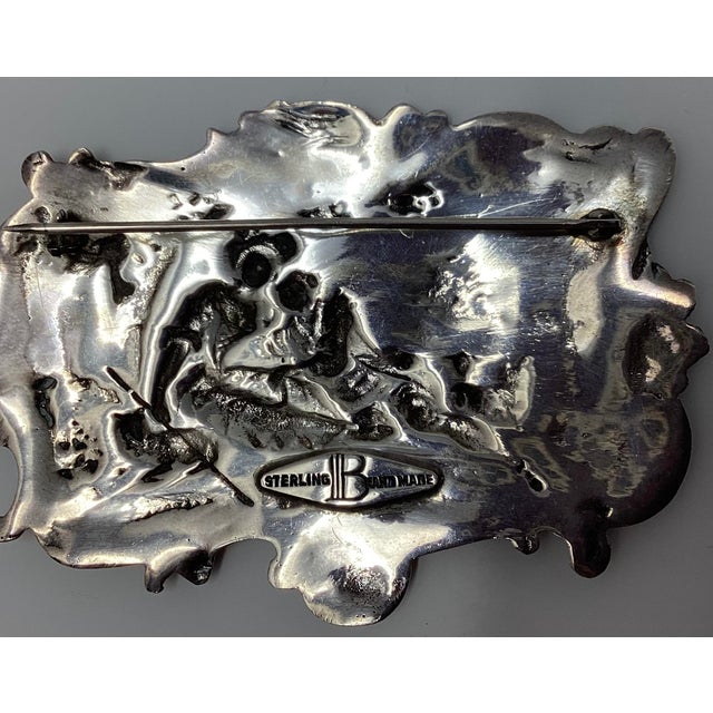 Beautiful, detailed Barstow & Luther brooch. Sterling silver. Purchased from the Ann Miller estate.