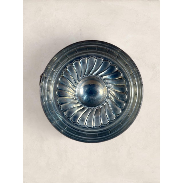 Metal Antique English Tin Plated Cake Mould For Sale - Image 7 of 7