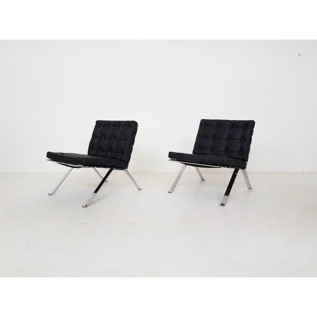 Metal Set of Model Euro 1600 Lounge Chairs by Hans Eichenberger for Girsberger, 1960s For Sale - Image 7 of 14