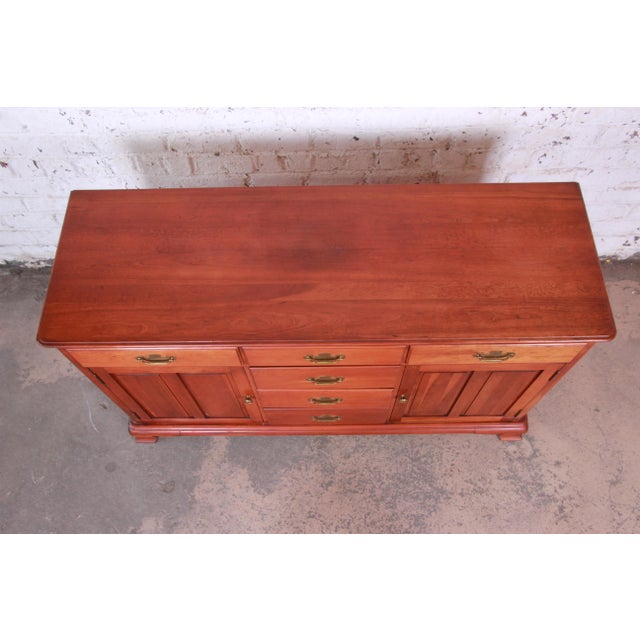 MidCentury Solid Cherry Wood Sideboard Credenza by Willet Chairish