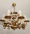 Mid-Century Modern Hollywood Regency Eight-Light Floral Chandelier in Hand-Forged Dark Gilt Metal, Germany, 1960s For Sale - Image 3 of 18
