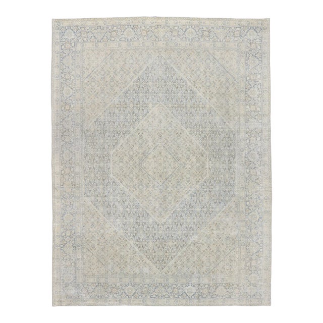 Vintage Persian Mahi Tabriz Rug - 09'03 X 12'02 For Sale