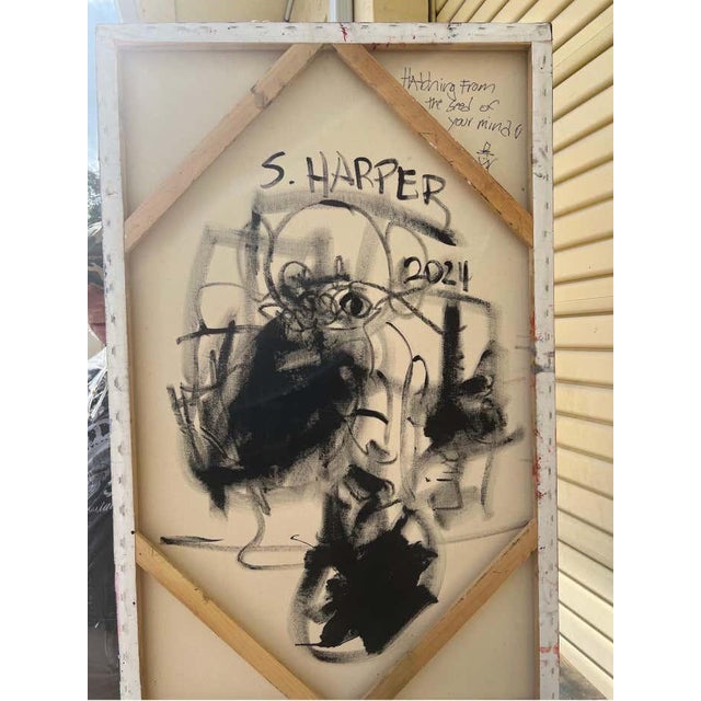 36×48 mixed media Titled: “Primavera” BORN JULY 31, 1979 IN NEW JERSEY, USA CURRENTLY LIVES AND WORKS IN WEST PALM BEACH,...