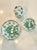 Vintage Japanese Green Dragon Porcelain Ashtrays & Holder Set - 3pc. Set For Sale In Palm Springs - Image 6 of 8