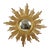 Large Sunburst Gold Leaf Sun Mirror by Deknudt, 1960s For Sale