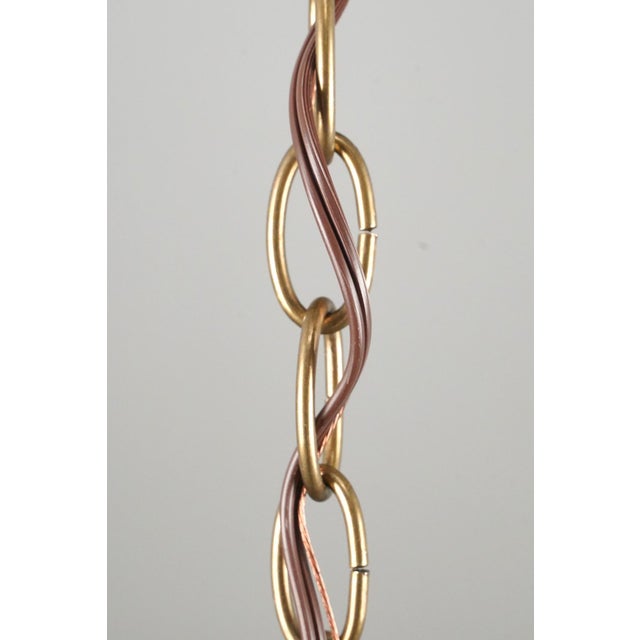 Antique 12.5 In. Clear Etched Crystal Bell Jar Pendant Light For Sale - Image 14 of 14