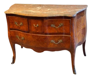 19th Century French Marble Top Commode