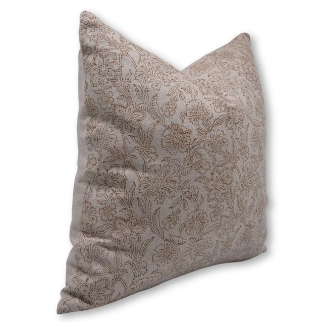 Elevate your home decor with the timeless charm of the Jarul block print cushion cover. Handcrafted on pure linen, this...