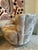 Pair Nautilus Swivel Club Chairs attributed to Directional For Sale - Image 11 of 16