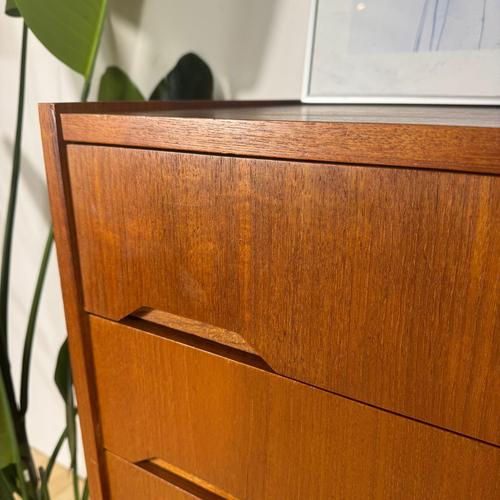 Mid-Century Scandinavian Danish Teak Chest of Drawers, 1960s For Sale - Image 6 of 10