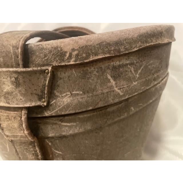Antique Leather Top Hat Box Case - Late 19th Century For Sale - Image 9 of 18