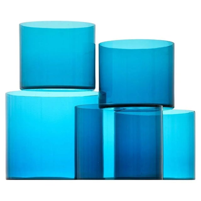Set of 5 glass vases by kaj franck, 1950's additional information: material: glass style: mid century, scandinavia...